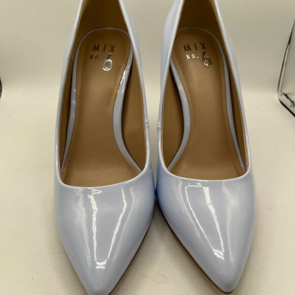 ✨ Mix No. 6 Light Blue/Lilac Patent Stiletto Pumps – Size 7.5M ✨ - Picture 2 of 9